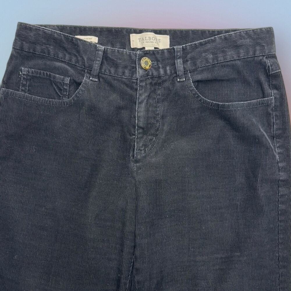 TALBOTS Women’s 4P Black Corduroy SIGNATURE BOOT Jeans